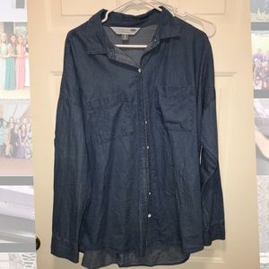 Denim boyfriend button down